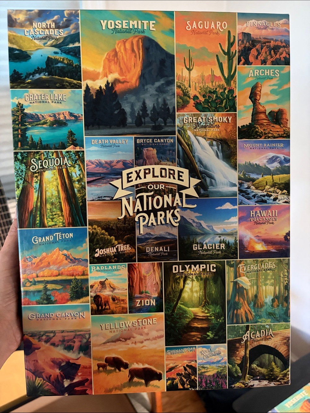 Lantern Press Explore Our National Parks Multicolor 1000 Piece Puzzle